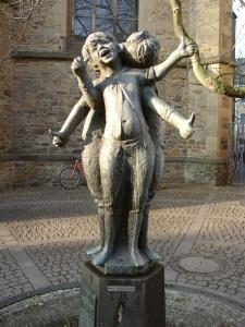 Der Dumeklemmerbrunnen in Ratingen
