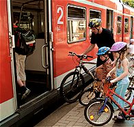 Fahhräder in der S-Bahn: nicht immer einfach