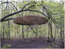 Skulptur "Habitat" von Nils-Udo