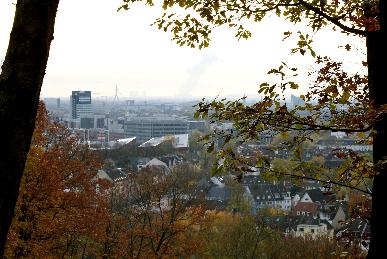 Schöne Aussicht über Düsseldorf